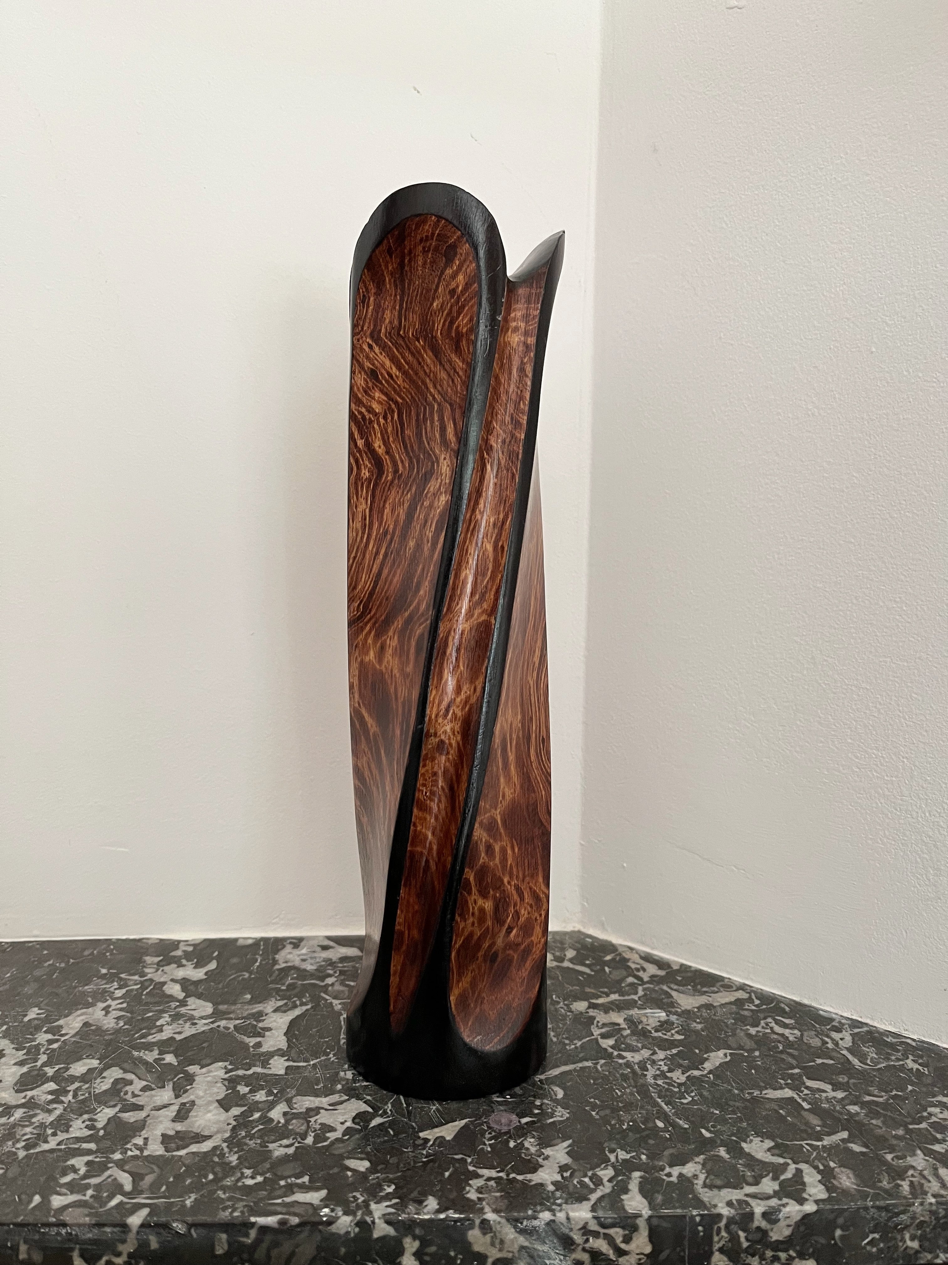 WOODEN VASE