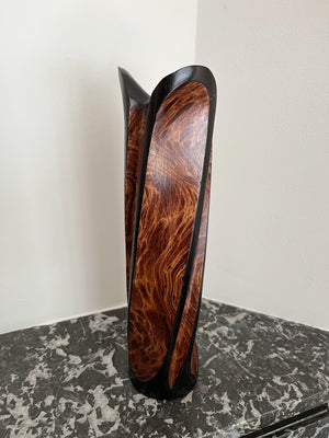 WOODEN VASE