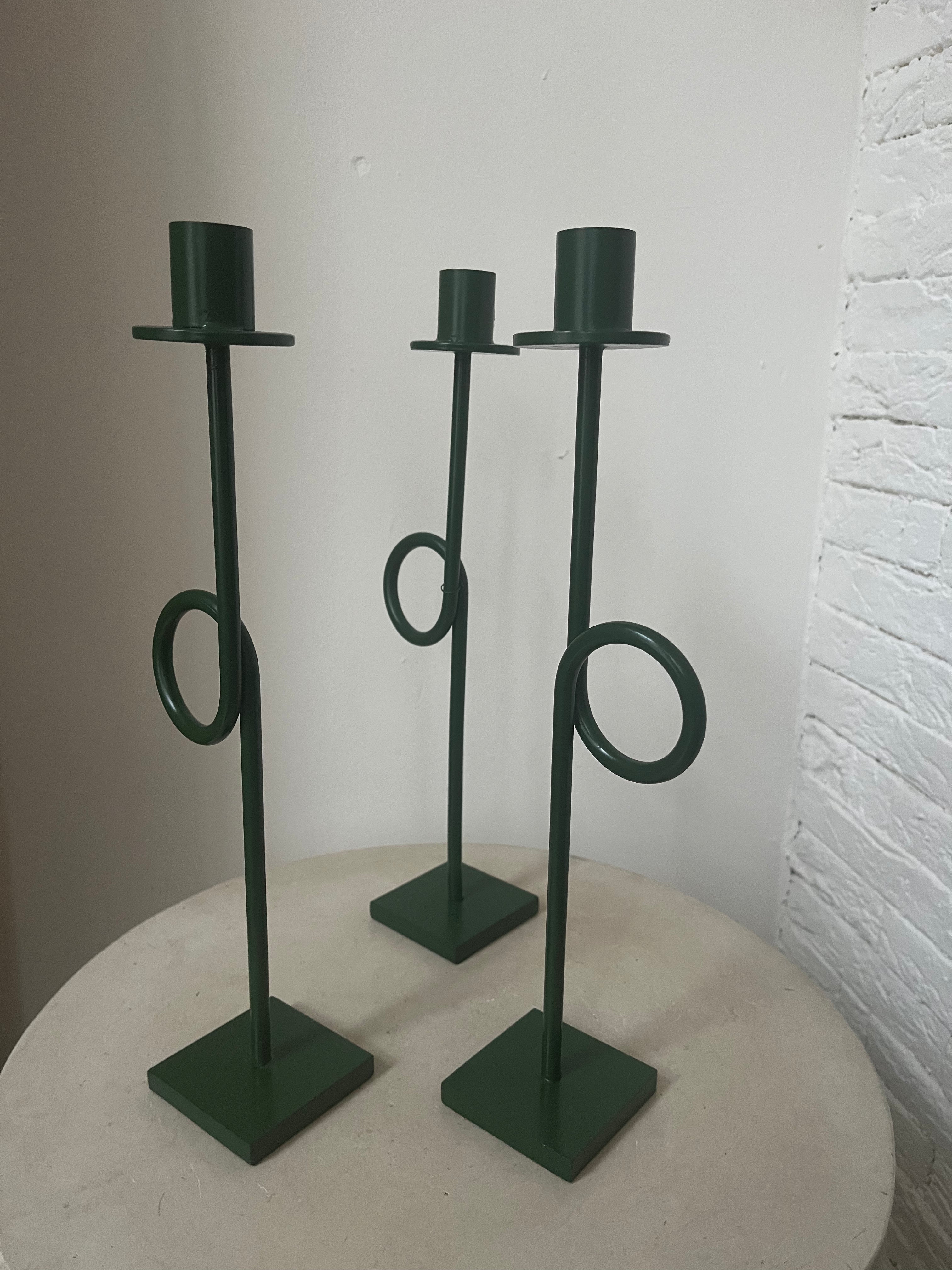 SET OF CANDLEHOLDERS