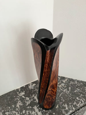 WOODEN VASE