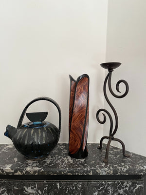 WOODEN VASE
