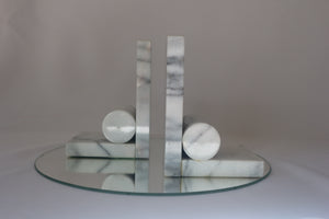 MARBLE BOOKENDS