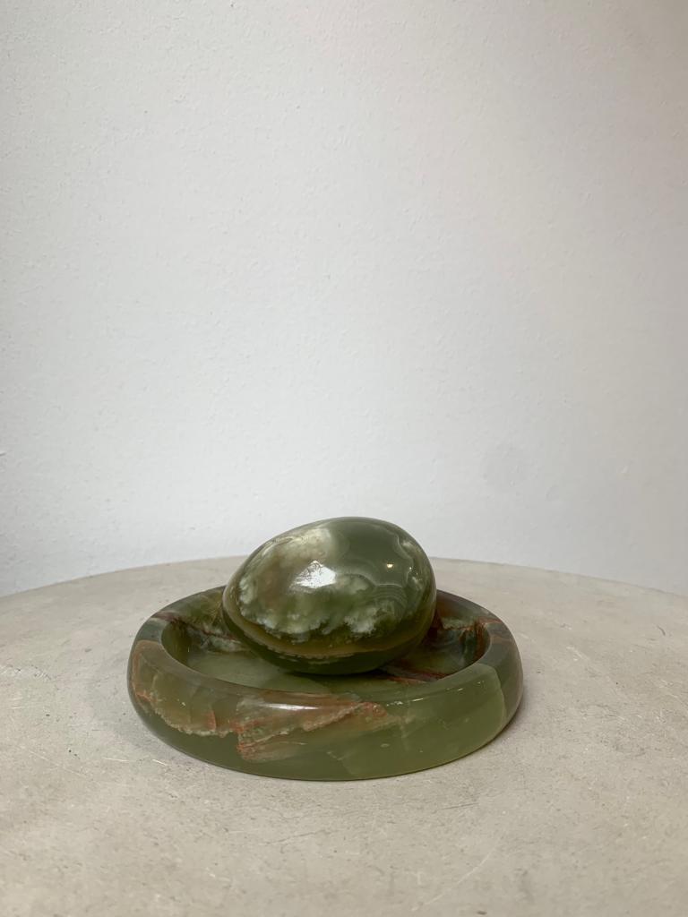 MARBLE CATCHALL WITH EGG
