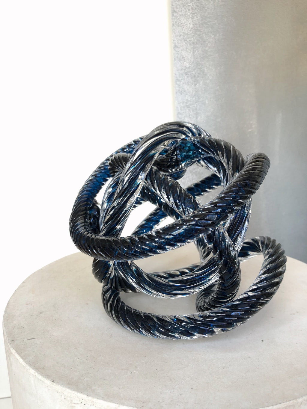 GLASS KNOT SCULPTURE