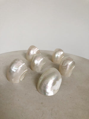 MOTHER OF PEARL NAPKIN HOLDERS