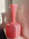PINK GLASS DECANTER