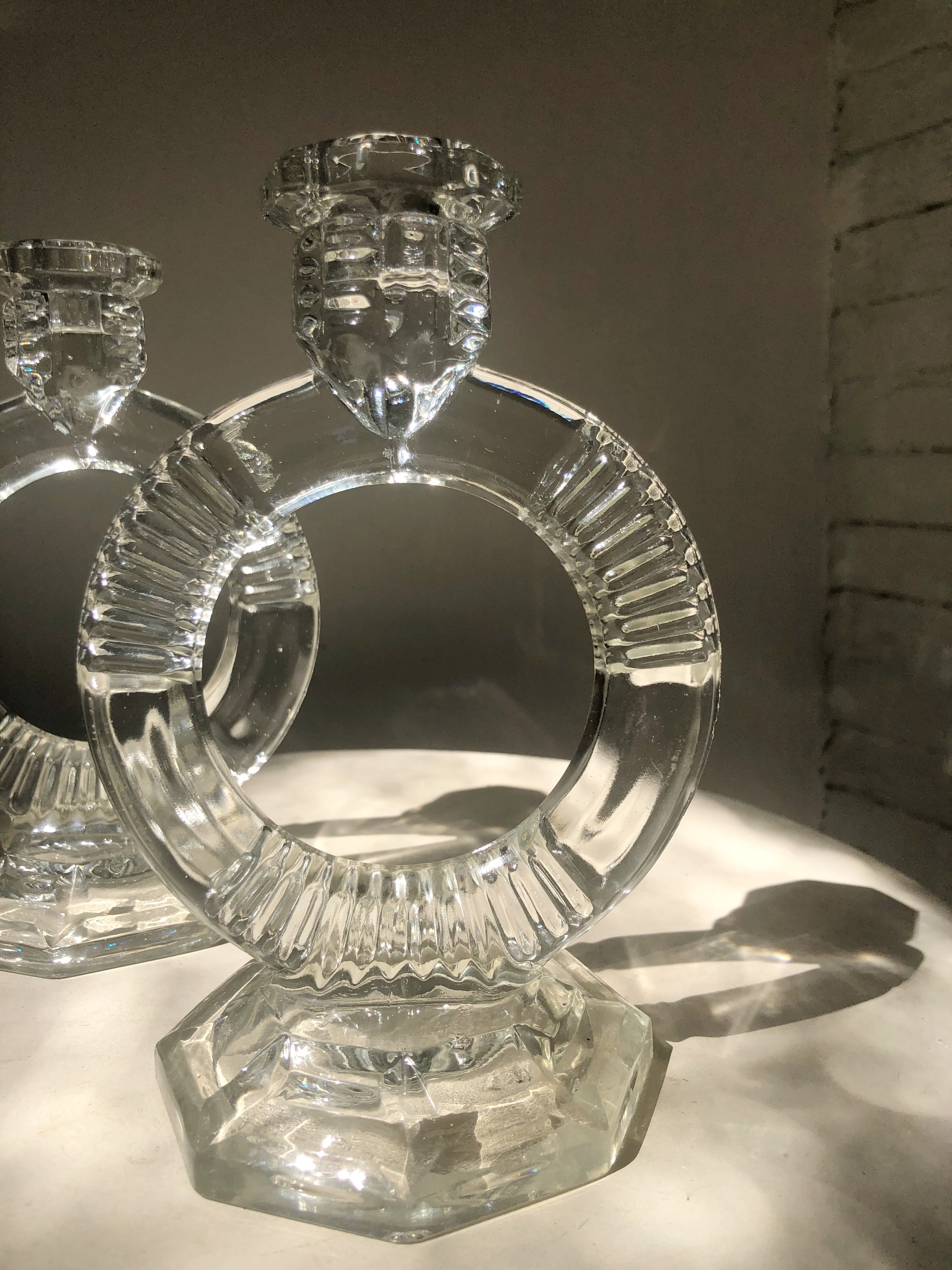 ART DECO STYLE CANDLE HOLDERS