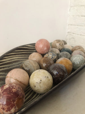 ANTIQUE MARBLE BALLS