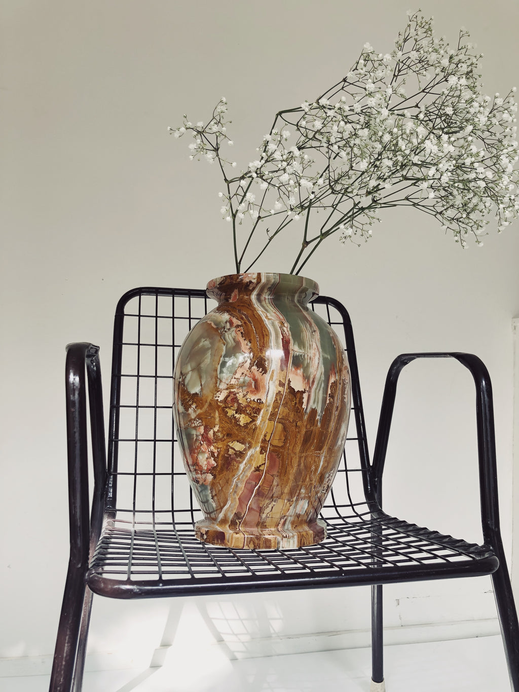 GREEN ONYX VASE