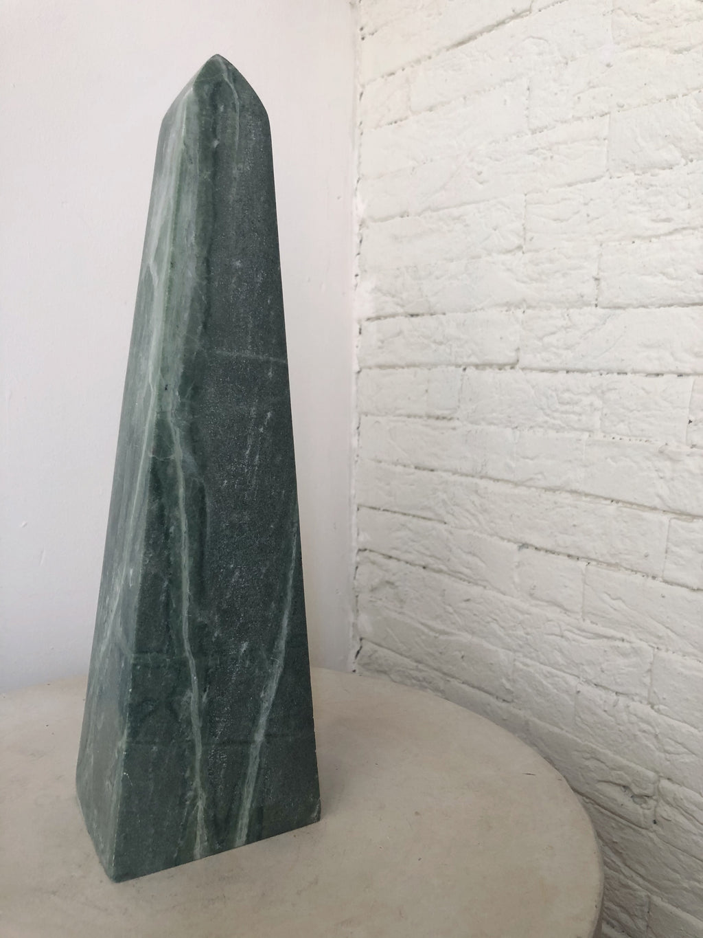 GREEN MARBLE OBELISK