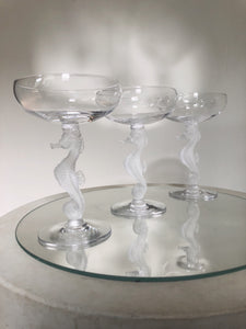 SEAHORSE COCKTAIL GLASSES