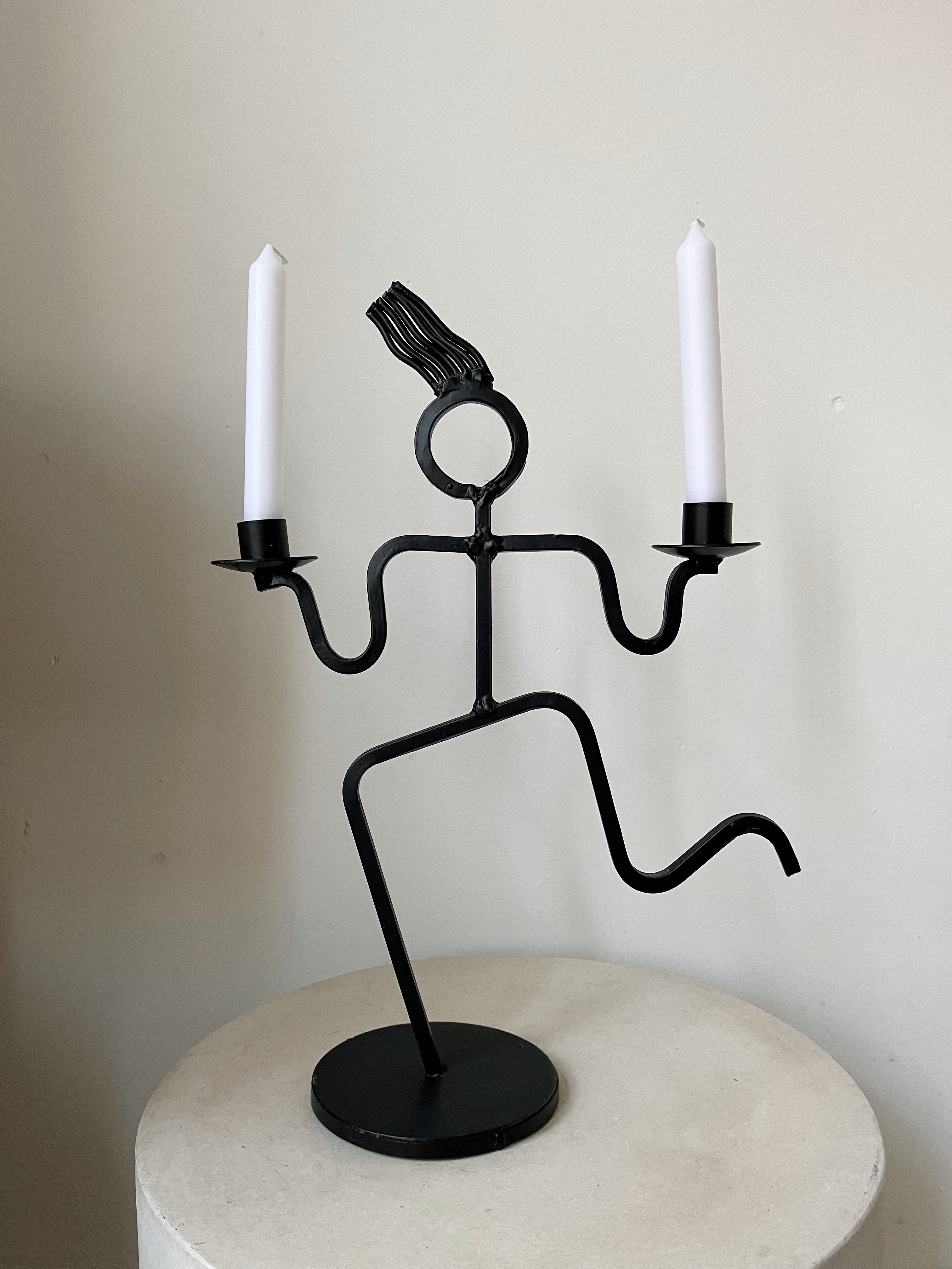 MODERNIST FIGURE CANDLE HOLDER