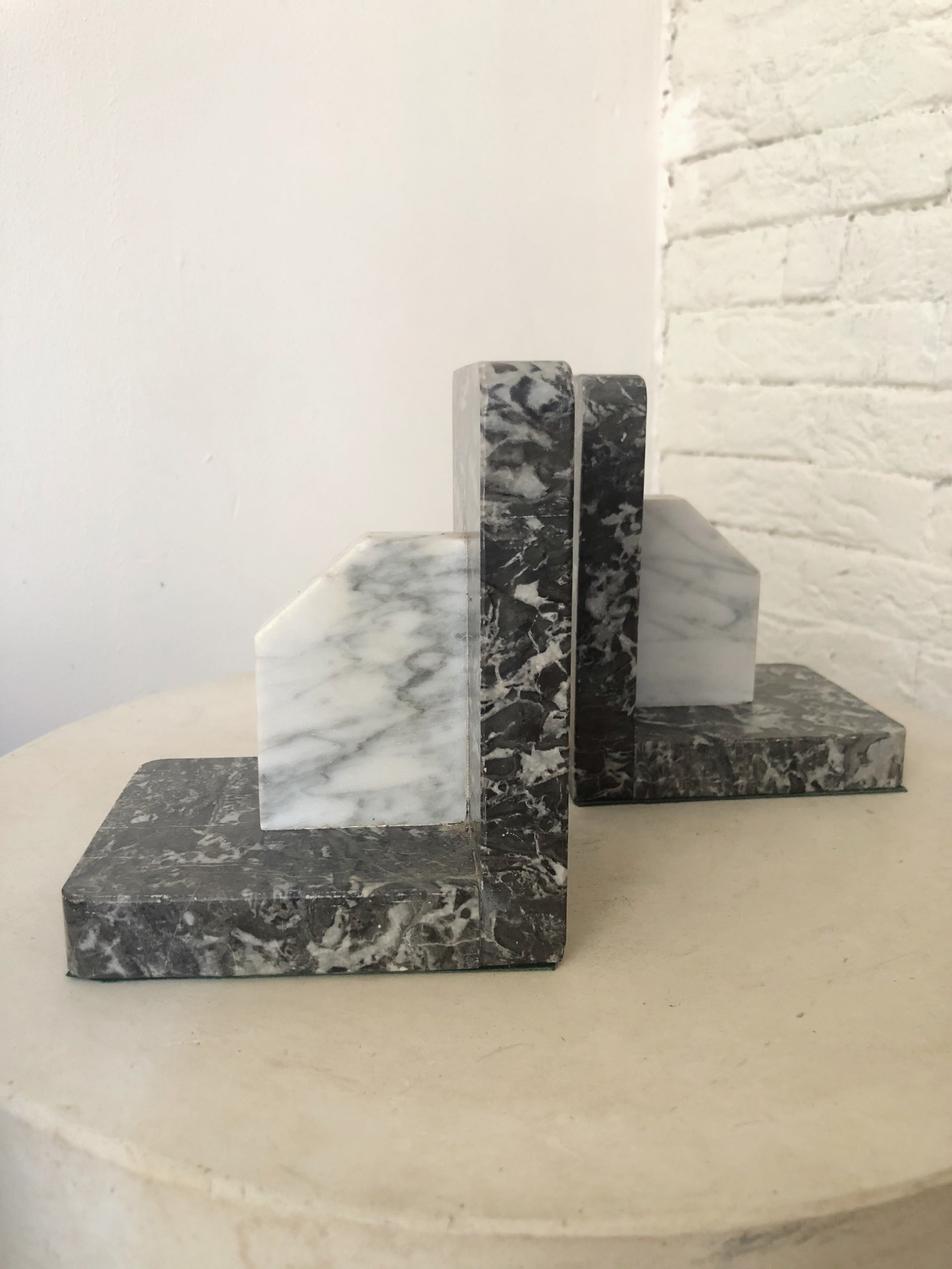 MARBLE BOOKENDS