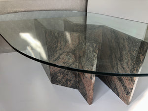 MARBLE ZIGZAG DESIGN TABLE